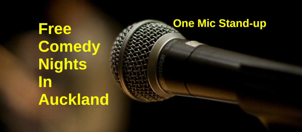 One Mic Stand-up banner